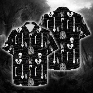 Anatomy Body Skull Hawaiian Shirt