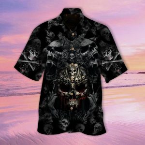 Ancient Skull Hawaiian Shirt
