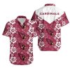 Arizona Cardinals Flowers Hawaiian Shirt For Fans-1