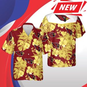 Arizona Cardinals Nfl Phoenix Hawaiian Shirt Floral Football-1