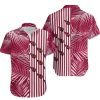 Arizona Cardinals Palm Leaves And Stripes Nfl Hawaiian Shirt For Fans-1