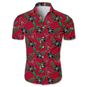 Arizona Diamondbacks Hawaiian Shirt Tropical flower gift for fans