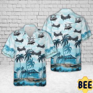Army Boeing Vertol Ch-46 Sea Knight Trending Hawaiian Shirt-1