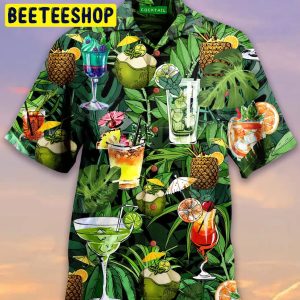 Art Cocktail 3d All Over Printed Trending Hawaiian Shirt-1