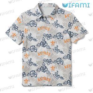 Astros Hawaiian Shirt Palm Leaf Hibiscus Flower Houston Astros Gift