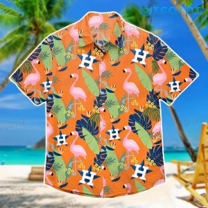 Astros Tropical Shirt Flamingo Banana Leaf Houston Astros Gift