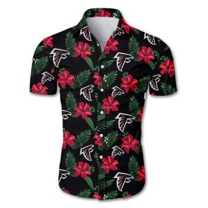 Atlanta Falcons Hawaiian Shirt Tropical Flower summer 2020