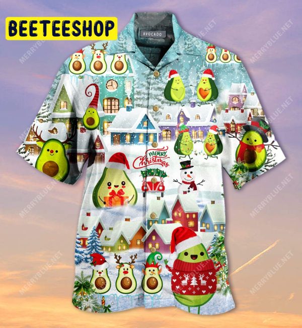 Avo Merry Christmas Unisex Trending Hawaiian Shirt-1