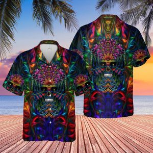 Awesome Skull Hawaii Shirt Hawaiian Shirt For Men Hawaiian Shirt