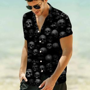Awesome Skull Hawaiian Shirt For Men Hawaiian Shirt For Women Aloha Shirt