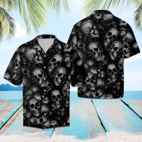 Awesome Skull Pattern Hawaiian Shirt