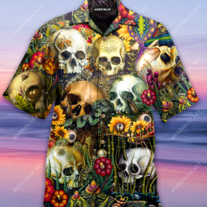 Back To The Beginning Skull Unisex Hawaiian Shirt-1