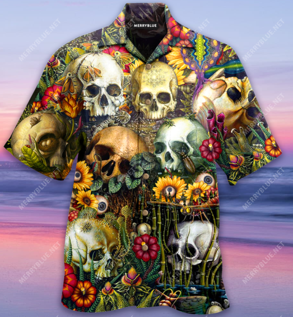 Back To The Beginning Skull Unisex Hawaiian Shirt-1