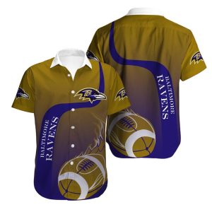 Baltimore Ravens Cool Hawaiian Shirt For Fans-1