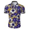 Baltimore Ravens Nfl Floral Hawaiian Shirt For Fans-1