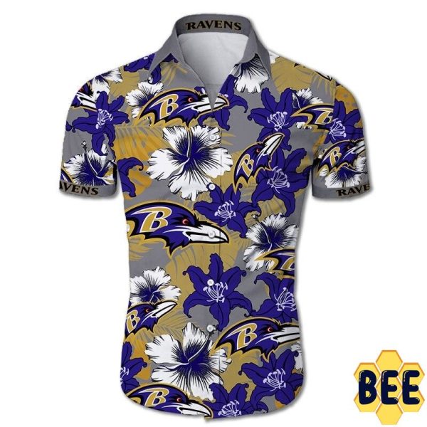 Baltimore Ravens Nfl Floral Trending Hawaiian Shirt-1
