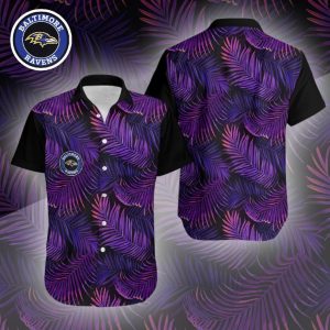 Baltimore Ravens Nfl Hawaiian Shirt For Fans 01-1