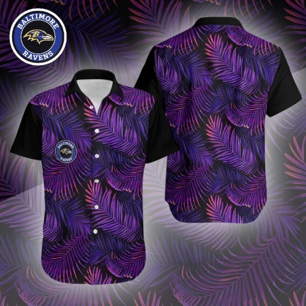 Baltimore Ravens Nfl Hawaiian Shirt For Fans 01-1
