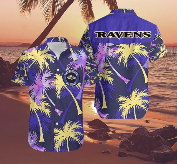 Baltimore Ravens Nfl Hawaiian Shirt For Fans 04-1