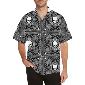Bandana Skull Print Design Lks303 Hawaiian Shirt