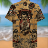 Barber Shop Skull Hawaiian Aloha Shirts