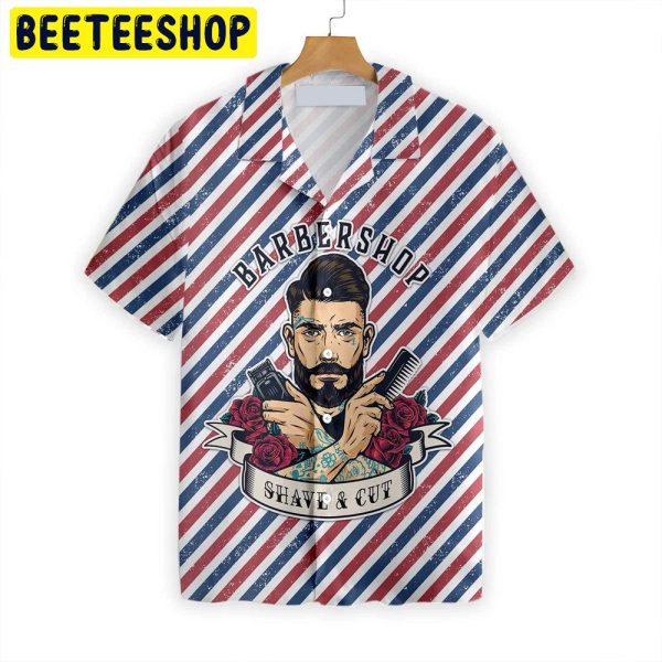 Barbershop Trending Hawaiian Shirt Design-1