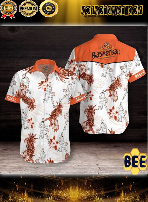 Basketball Pineapple Trending Hawaiian Shirt-1