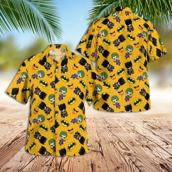 Batman Hawaiian Shirt Mini Batman And Joker Hawaiian Shirt