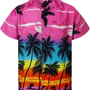 Beach Palm Aloha Hawaiian Shirt-1