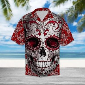 Beach Shirt Buy Skull Floral Hawaiian Shirt