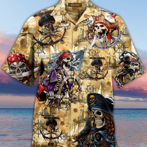 Beach Shirt Check Out This Awesome Amazing Pirate Skull Unisex Hawaiian Shirt