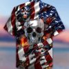 Beach Shirt Discover Cool Hawaiian Aloha Shirts I Died For My Country Skull