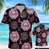 Beach Shirt Find Hawaiian Aloha Shirts Skull Breast Cancer Pink Flower