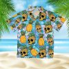 Beach Shirt Funny Skull Pineapple Summer Unisex Hawaiian Shirt