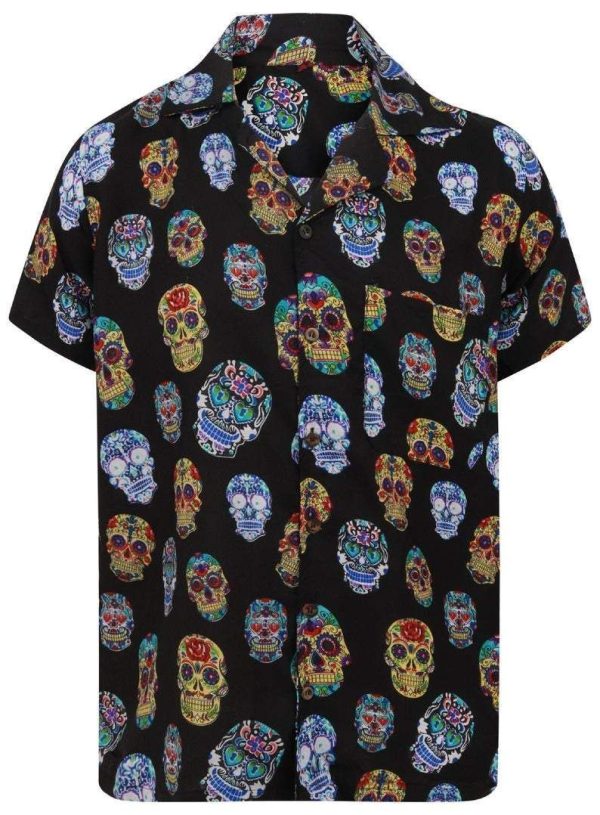 Beach Shirt Get Here Halloween Skull Hawaiian Shirt