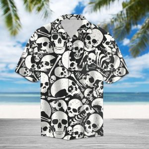 Beach Shirt Get Here Skull Skulls Bones 3d All Over Hawaiian Shirt