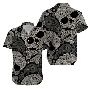 Beach Shirt Get Now Skull Mandala Hawaiian Aloha Shirt