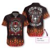 Beach Shirt Get Now Skull Outlaw Gang Motorcycle Custom Clubs Hawaiian Aloha Shirt