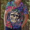 Beach Shirt Get Now Skull Weed Tropical Hawaiian Aloha Shirt