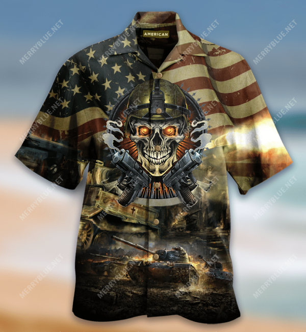 Beach Shirt Get Now Tanks War Field Skull Hawaiian Shirt