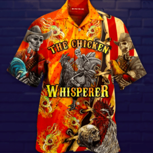 Beach Shirt Get Now The Chicken Whisperer Skull Hawaiian Shirts