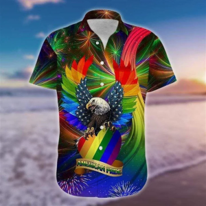 Beach Shirt Hawaii Shirt Lgbt American Pride Aloha Shirt Gay Hawaiian Shirts