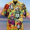Beach Shirt Hawaiian Aloha Shirts Skull Scooters