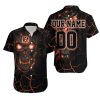 Beach Shirt Lava Skull Cincinnati Bengals 3d Personalized Hawaiian Shirt