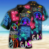 Beach Shirt Lgbt Gay Neon Art Gay Pride Hawaiian Shirt