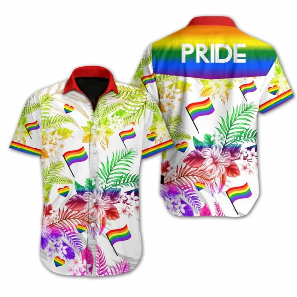 Beach Shirt Lgbt Pride Hawaiian 3d Men Shirt For Lgbt Community Queer Lgbt Lgbt