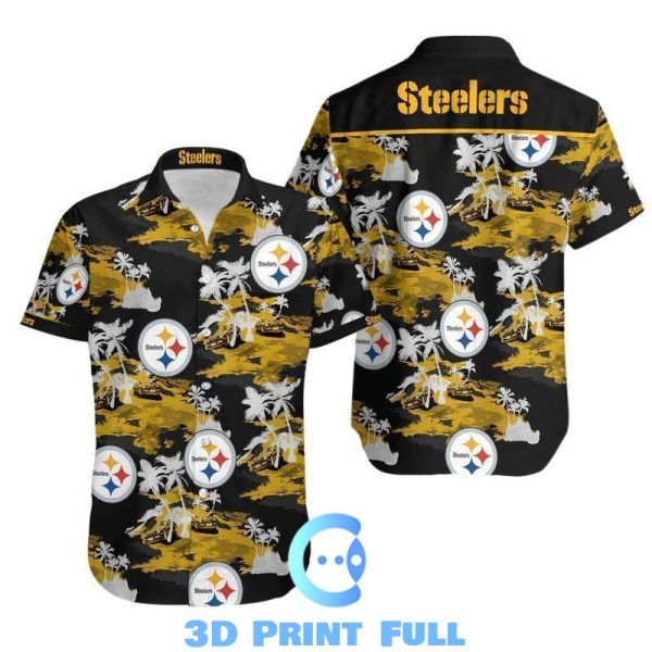 Beach Shirt NFL Pittsburgh Steelers Hawaii All over print Shirt TNT-00415-HWS Combo Beach