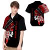 Beach Shirt Native American Skull Custom Name Hawaiian Shirt