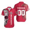 Beach Shirt Ohio State Buckeyes Sugar Skull 3d Personalized Hawaiian Shirt