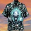 Beach Shirt Order Hawaiian Aloha Shirts Screaming Skull